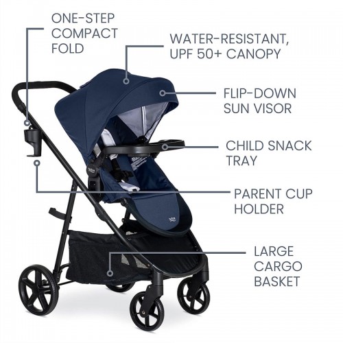 Britax Willow Brook Travel System - Infant Car Seat and Stroller Combo with Aspen Base | ClickTight System Britax Willow Brook Travel System - Infant Car Seat and Stroller Combo with Aspen Base | ClickTight System